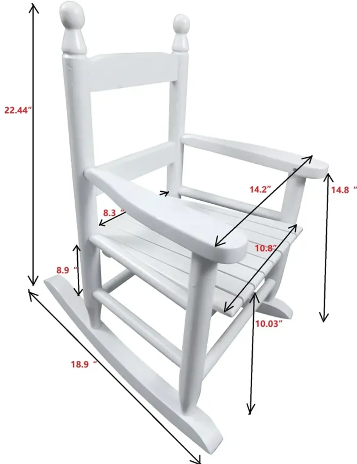 Children's Rocking Chair Indoor Or Outdoor, Suitable For Kids, Durable