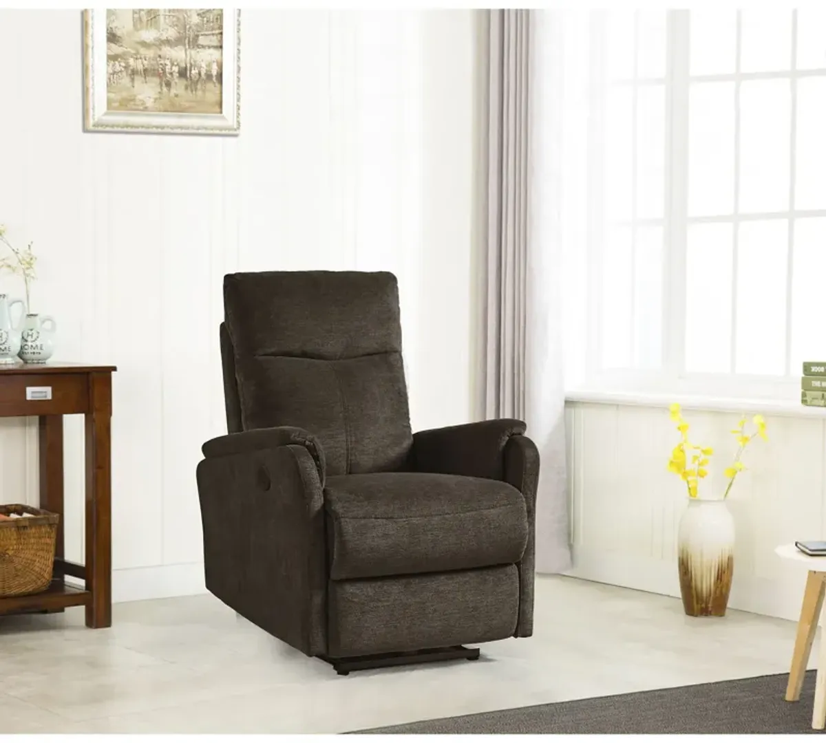 Recliner Chair With Power Function Easy Control Big Stocks, Recliner Single Chair For Living Room, Bed Room