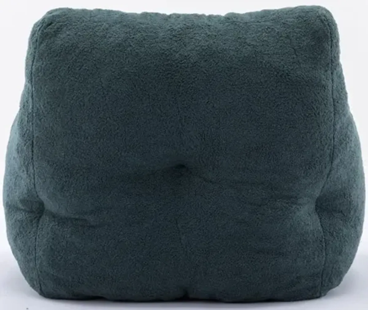 Soft Teddy Fabric Tufted Foam Bean Bag Chair With Teddy Fabric