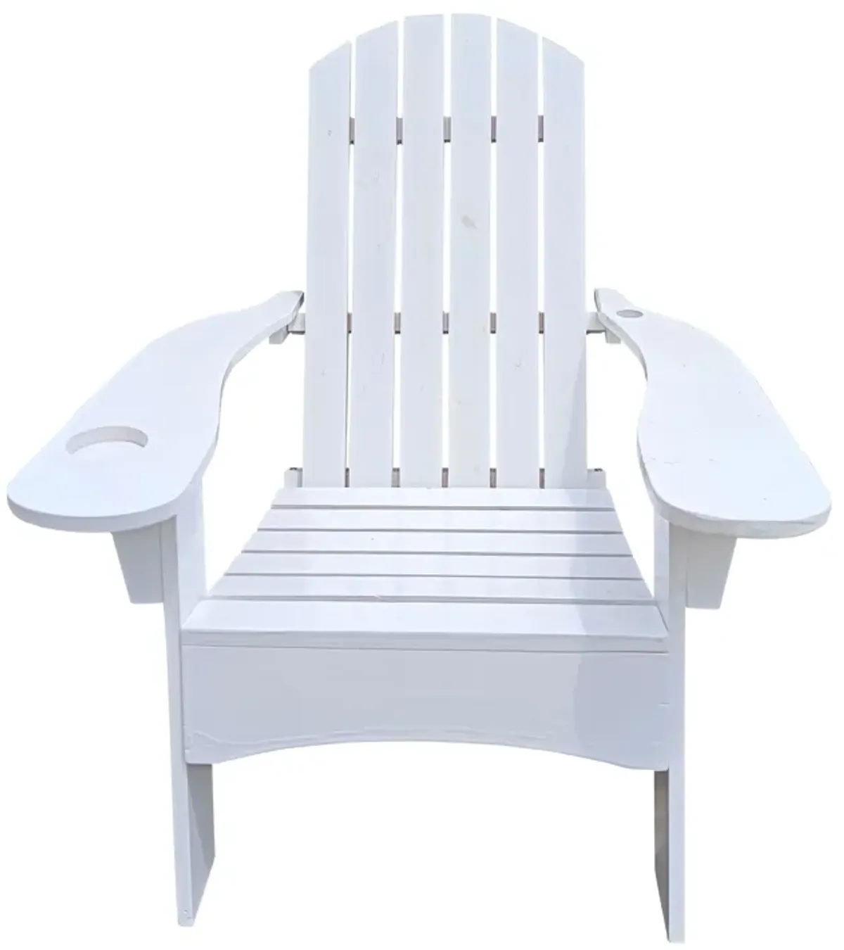 Outdoor Or Indoor Adirondack Chair With An Hole To Hold Umbrella On The Arm