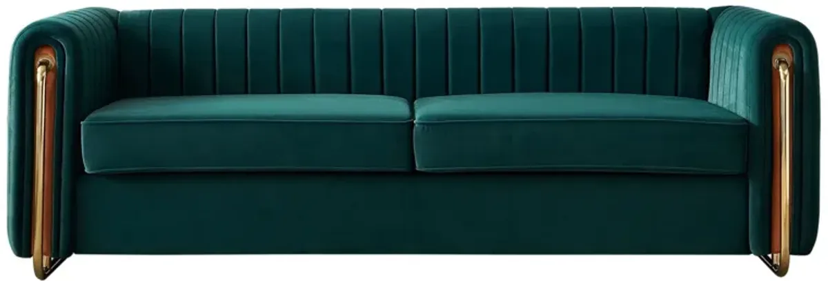 Contemporary Velvet Sofa Couch For Living Room