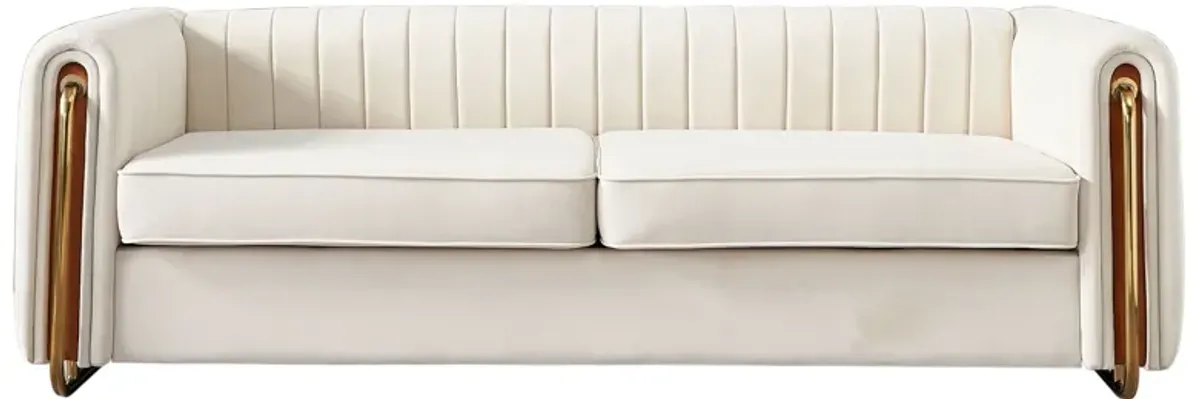 Contemporary Velvet Sofa Couch For Living Room