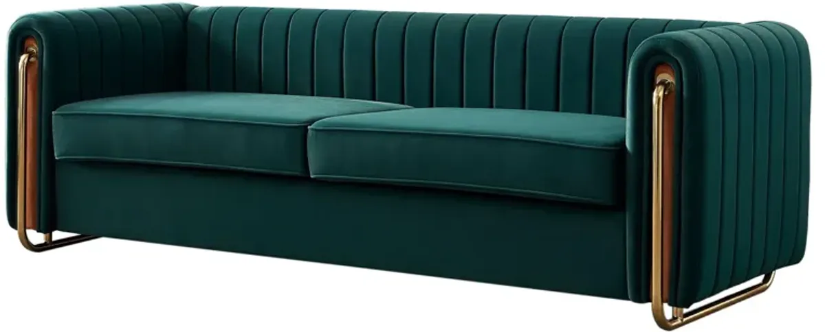 Contemporary Velvet Sofa Couch For Living Room