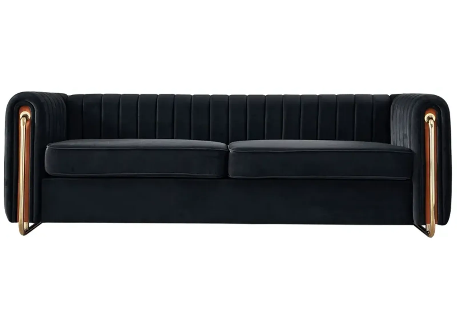 Contemporary Velvet Sofa Couch For Living Room