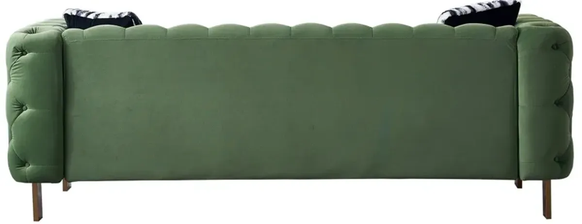 Chesterfield - Modern Tufted Velvet Living Room Sofa, 84.25''W Couch