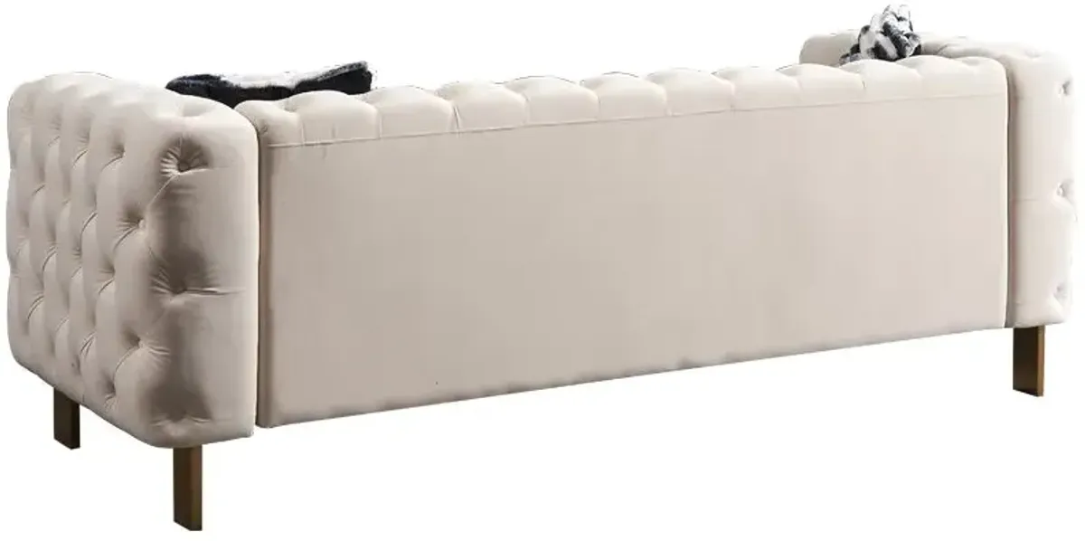 Chesterfield - Modern Tufted Velvet Living Room Sofa, 84.25''W Couch