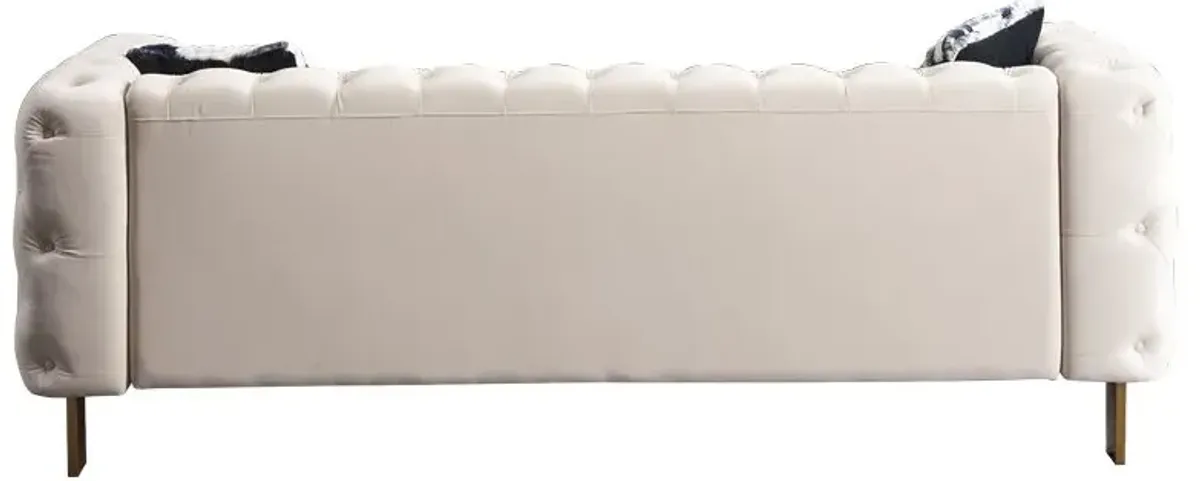 Chesterfield - Modern Tufted Velvet Living Room Sofa, 84.25''W Couch