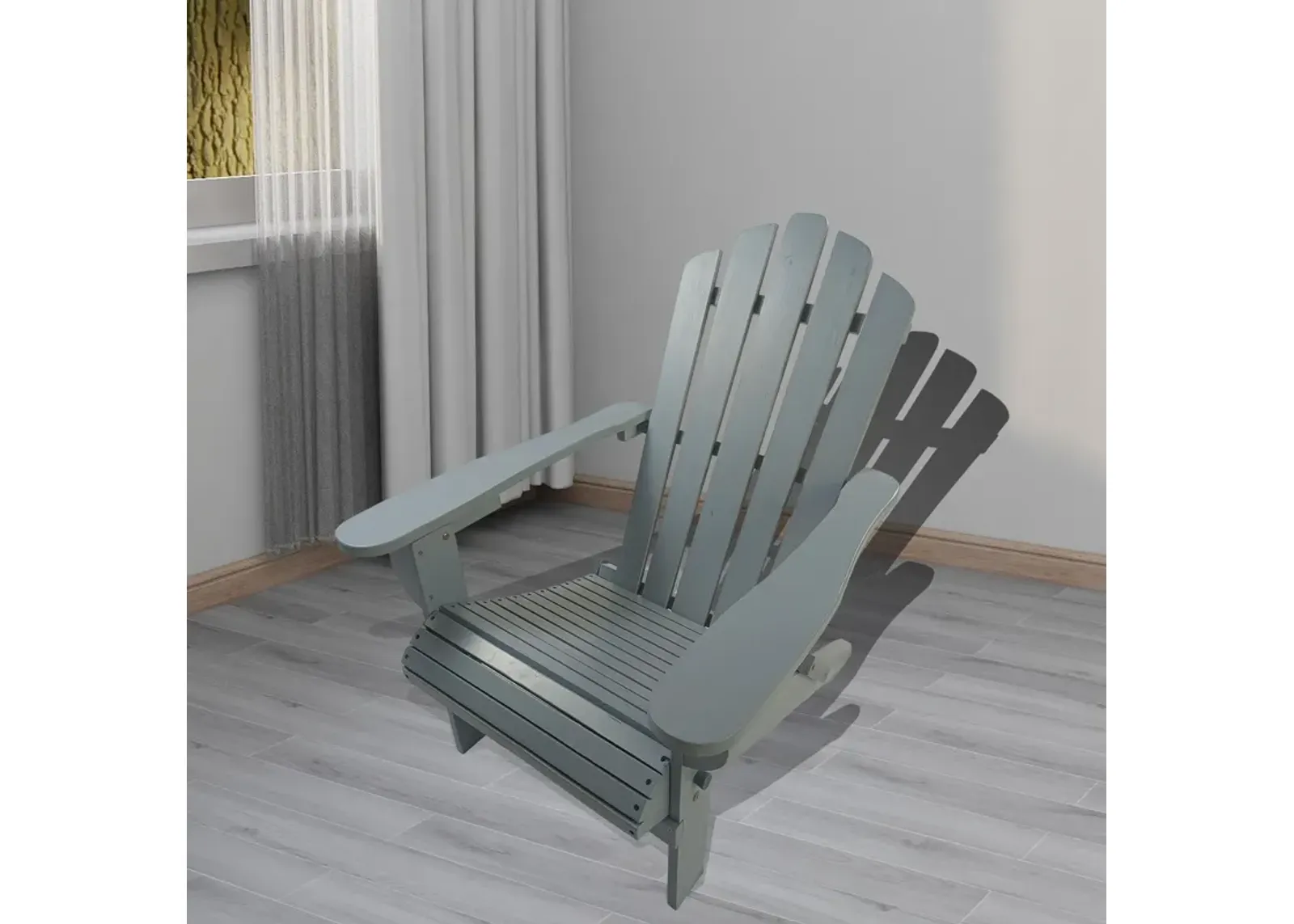 Outdoor Or Indoor Adirondack Chair - Walnut