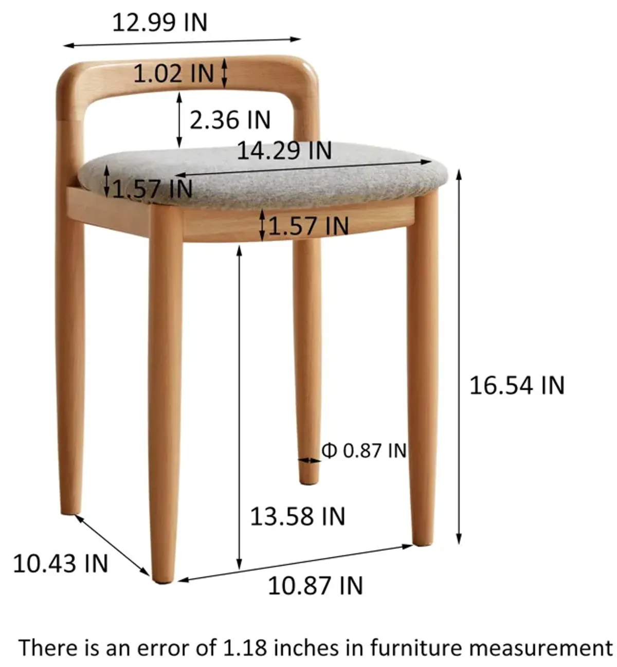 Stool Bed For Dining Room - Natural