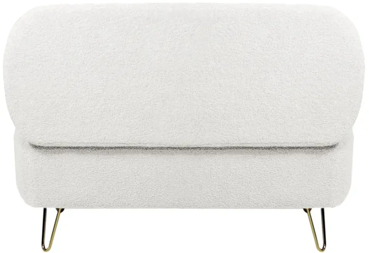 Storage Ottoman Bench For End Of Bed Gold Legs, Modern Camel Faux Fur Entryway Bench Upholstered Padded With Storage For Living Room Bedroom