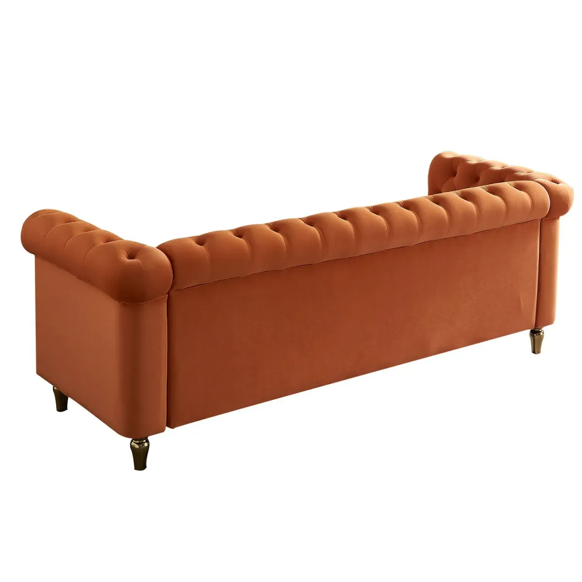 Chesterfield - Velvet Sofa 84.65" For Living Room