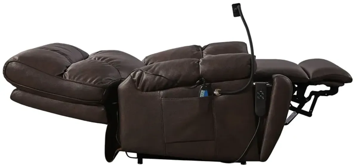 Recliner Chair With Phone Holder, Electric Power Lift Recliner Chair With 2 Motors Massage And Heat For Elderly, 3 Positions, 2 Side Pockets, Cup Holders