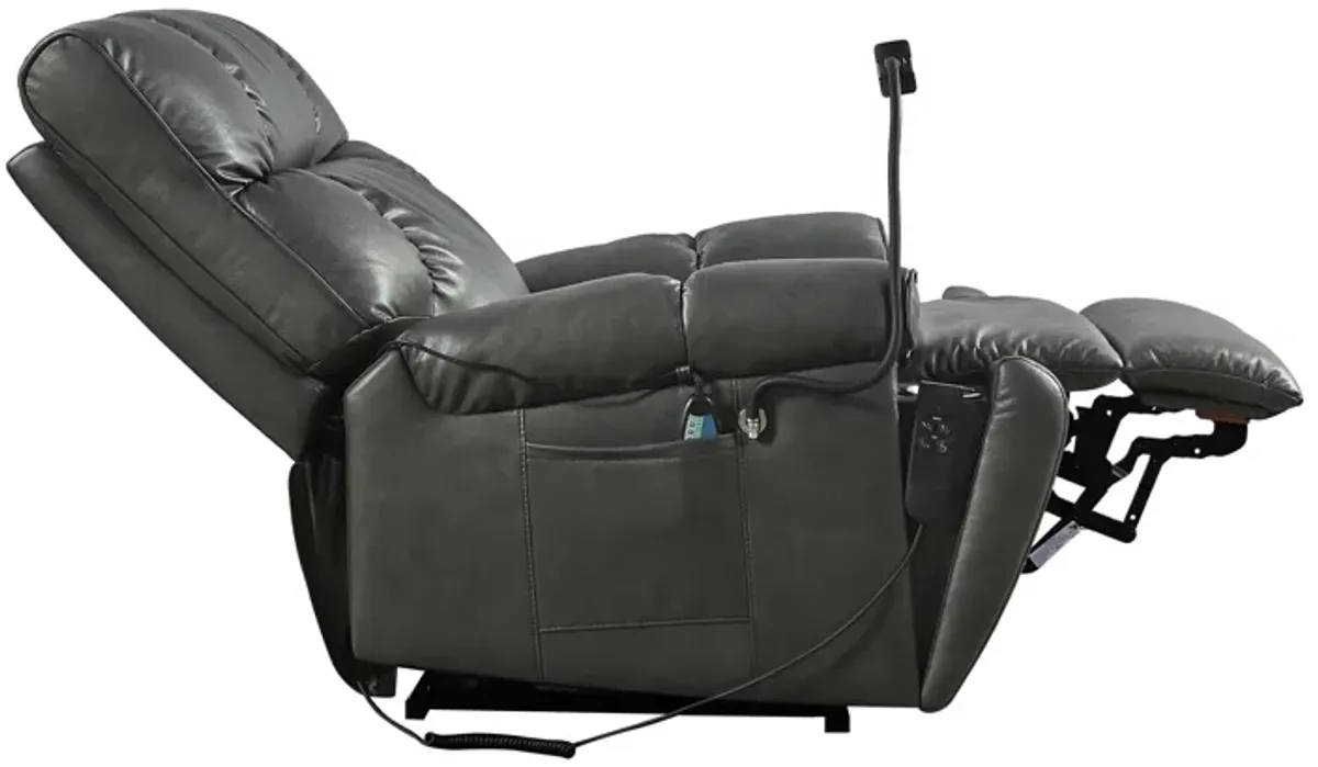 Recliner Chair With Phone Holder, Electric Power Lift Recliner Chair With 2 Motors Massage And Heat For Elderly, 3 Positions, 2 Side Pockets, Cup Holders