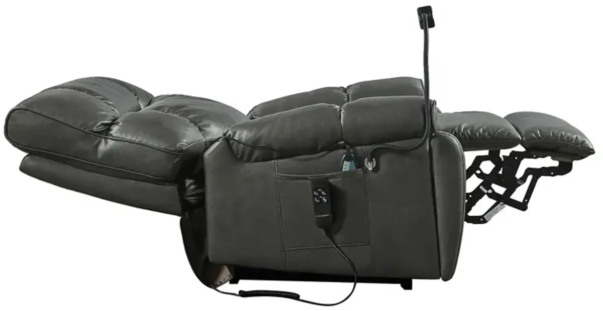 Recliner Chair With Phone Holder, Electric Power Lift Recliner Chair With 2 Motors Massage And Heat For Elderly, 3 Positions, 2 Side Pockets, Cup Holders