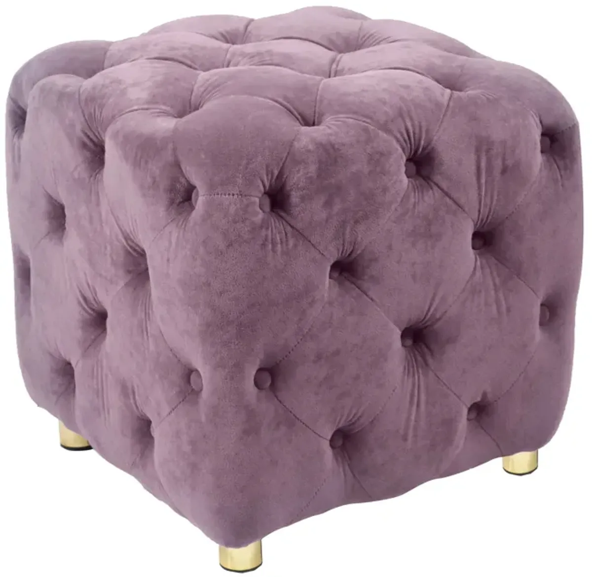 Modern Velvet Upholstered Ottoman, Exquisite Small End Table, Soft Foot Stool, Dressing Makeup Chair, Comfortable Seat For Living Room, Bedroom, Entrance