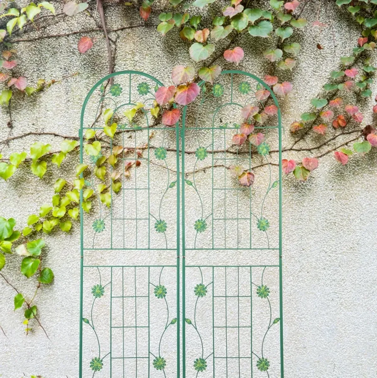 Metal Garden Trellis Rustproof Trellis For Climbing Plant Outdoor Flower Support