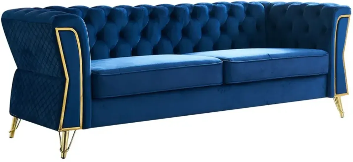 Modern Tufted Velvet Sofa For Living Room