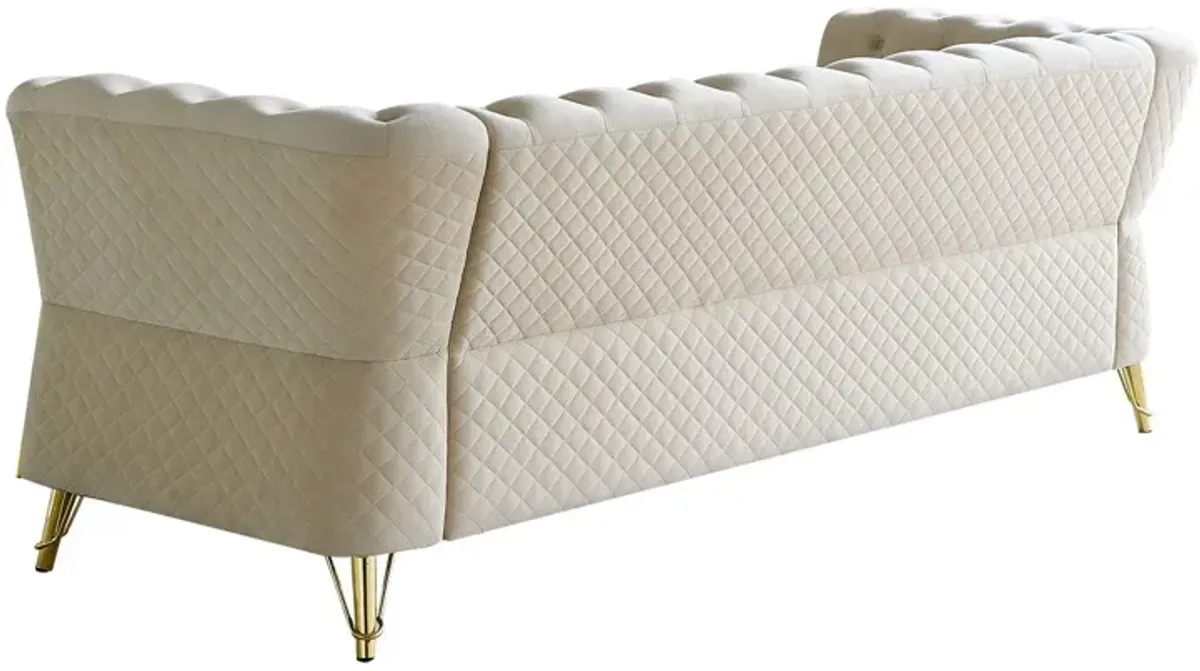 Modern Tufted Velvet Sofa For Living Room