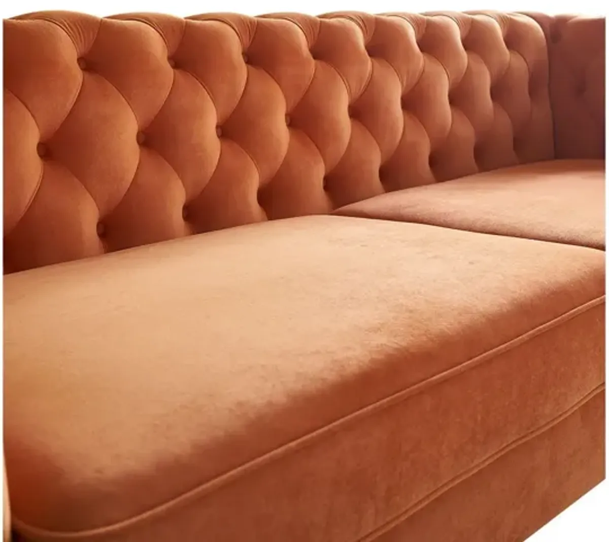 Modern Tufted Velvet Sofa For Living Room