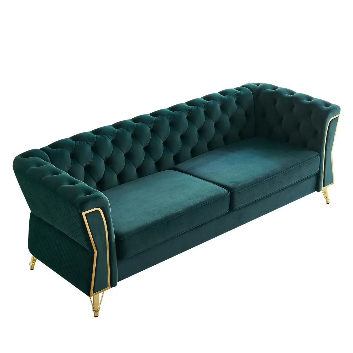 Modern Tufted Velvet Sofa For Living Room