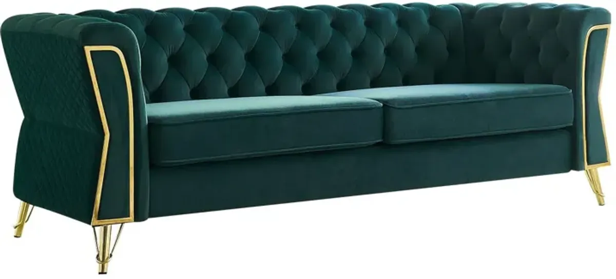 Modern Tufted Velvet Sofa For Living Room