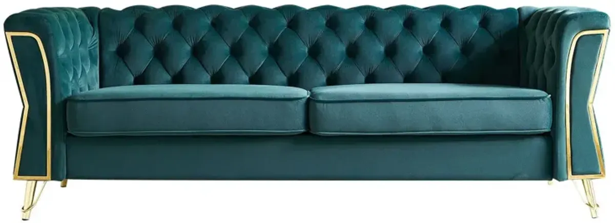 Modern Tufted Velvet Sofa For Living Room