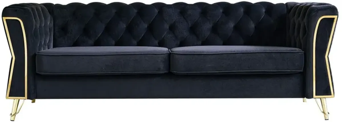 Modern Tufted Velvet Sofa For Living Room