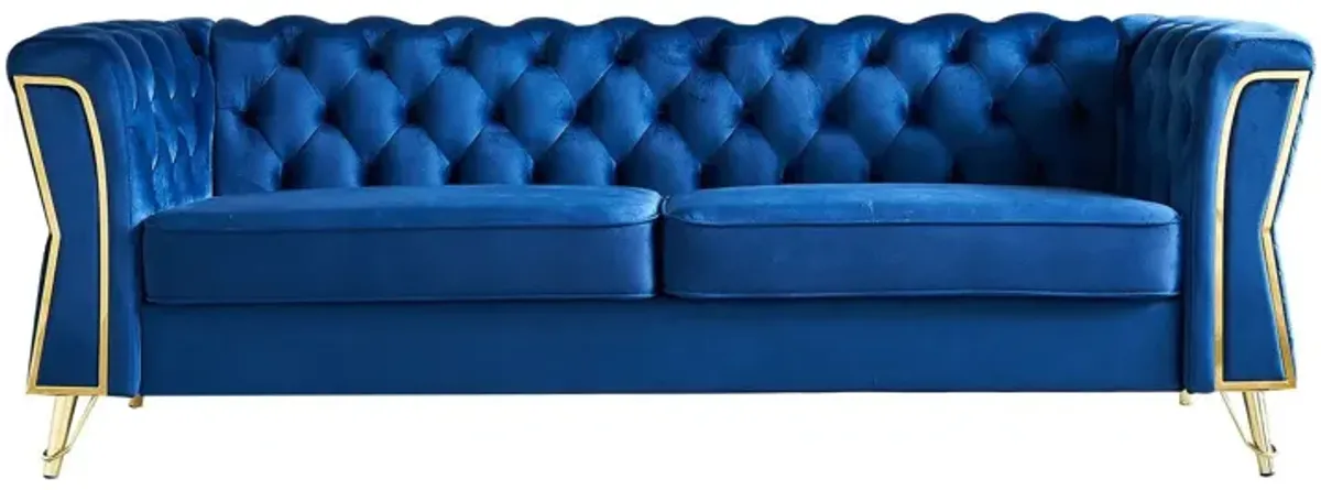 Modern Tufted Velvet Sofa For Living Room