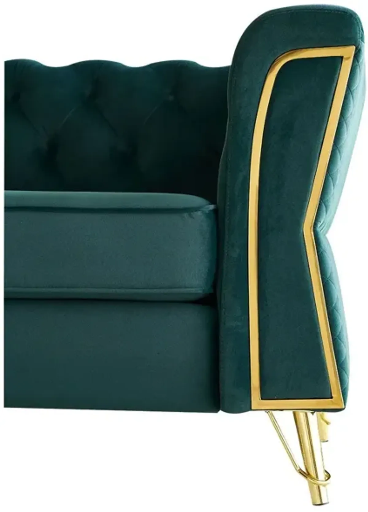 Modern Tufted Velvet Sofa For Living Room