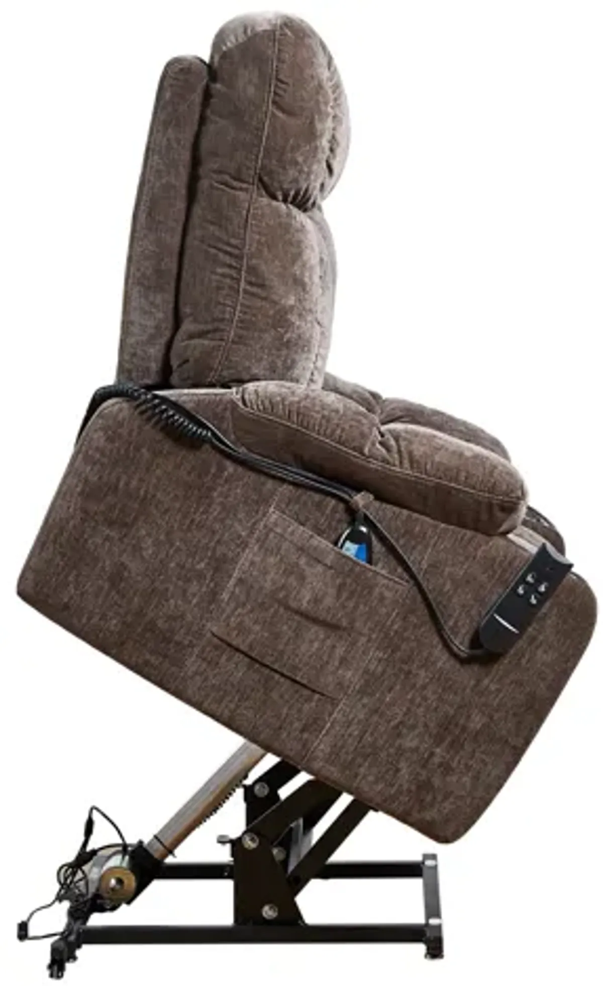 Dual Okin Motor Power Lift Recliner Chair For Elderly Infinite Position Lay Flat 180E Recliner With Heat Massage