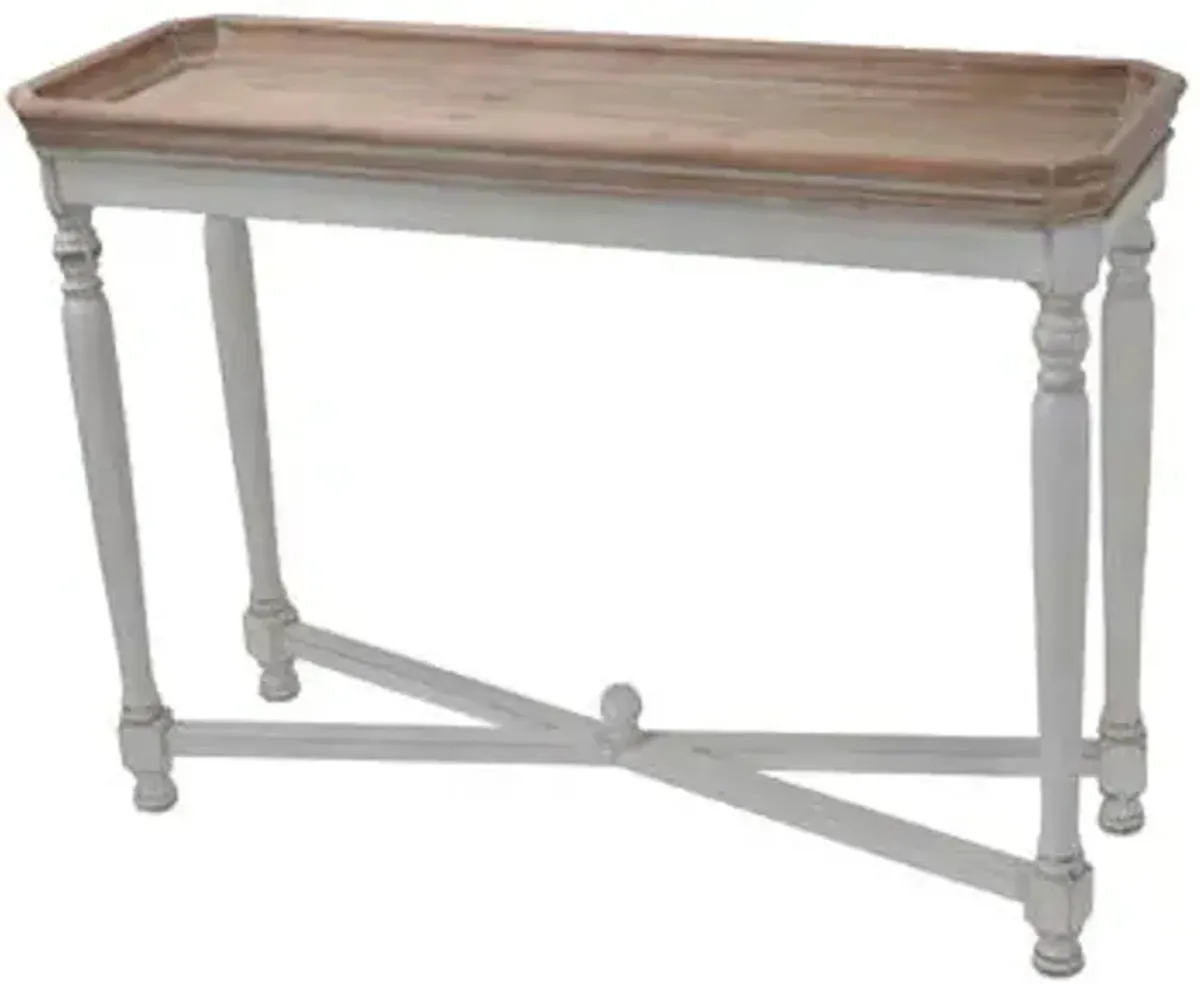 Narrow Alcott Table, Consoles & Buffets Table - White