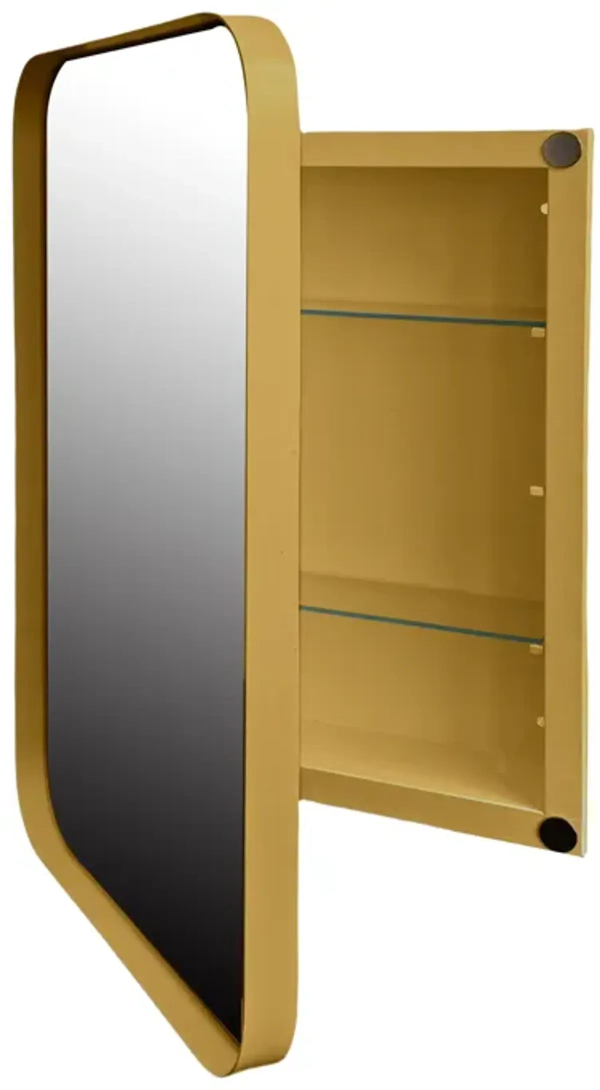 Recessed Metal Framed Medicine Cabinet With Mirror And Adjustable Shelves Wall Mirror With Storage For Bathroom