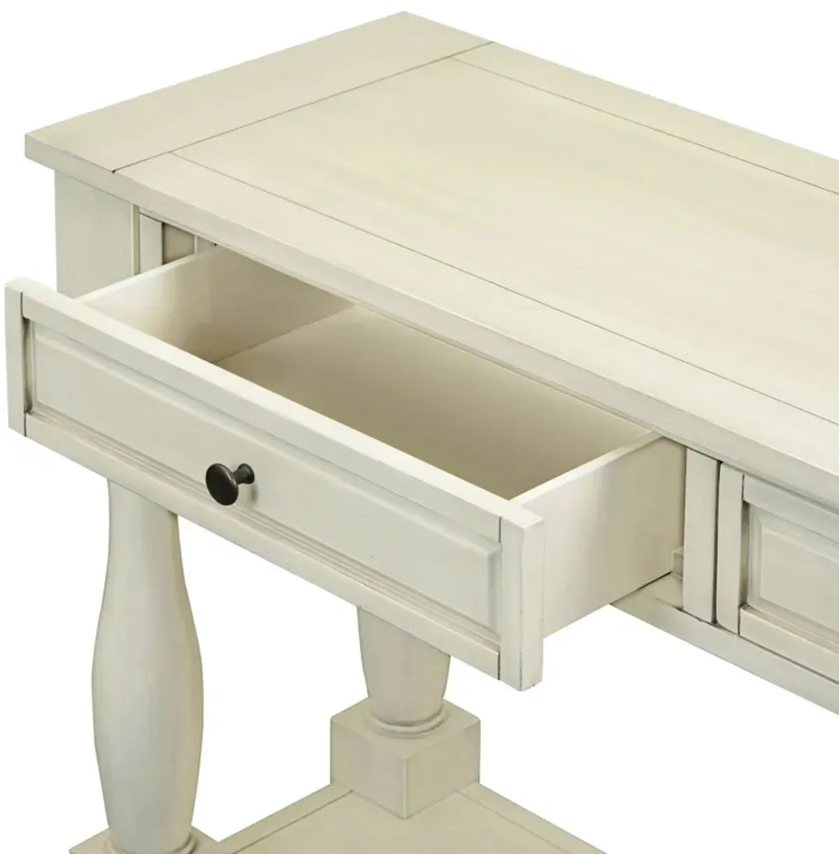 Console Table Long Console Table With Drawers And Shelf For Entryway, Hallway, Living Room