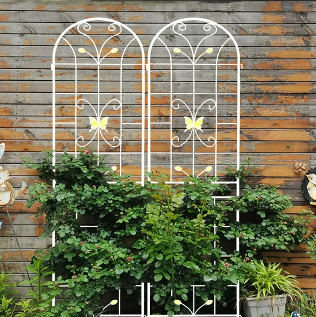 Garden Metal Trellis Rustproof Trellis For Climbing Plants Outdoor Flower Support