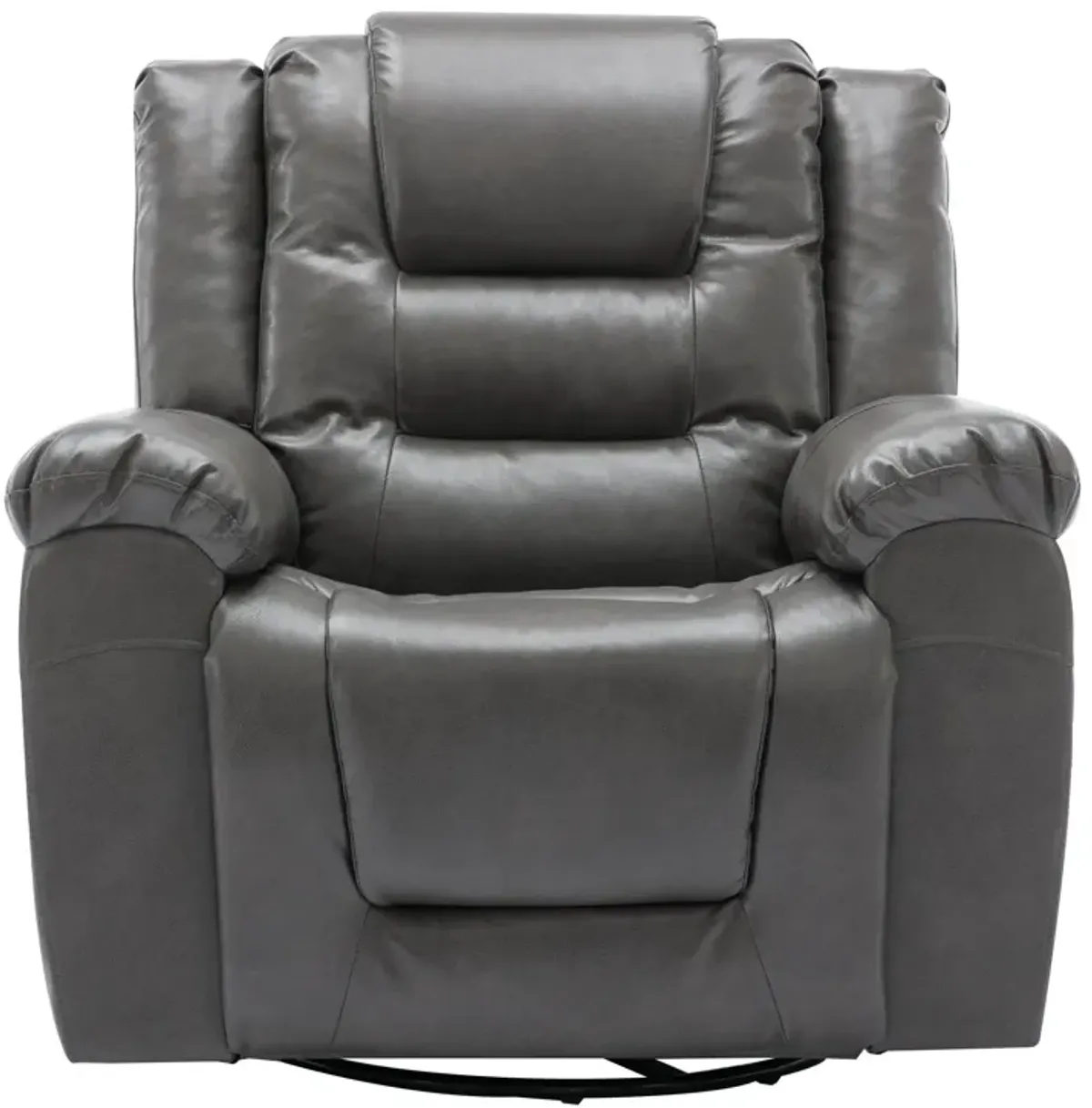 360° Swivel And Rocking Home Theater Recliner Manual Recliner Chair With Wide Armrest For Living Room