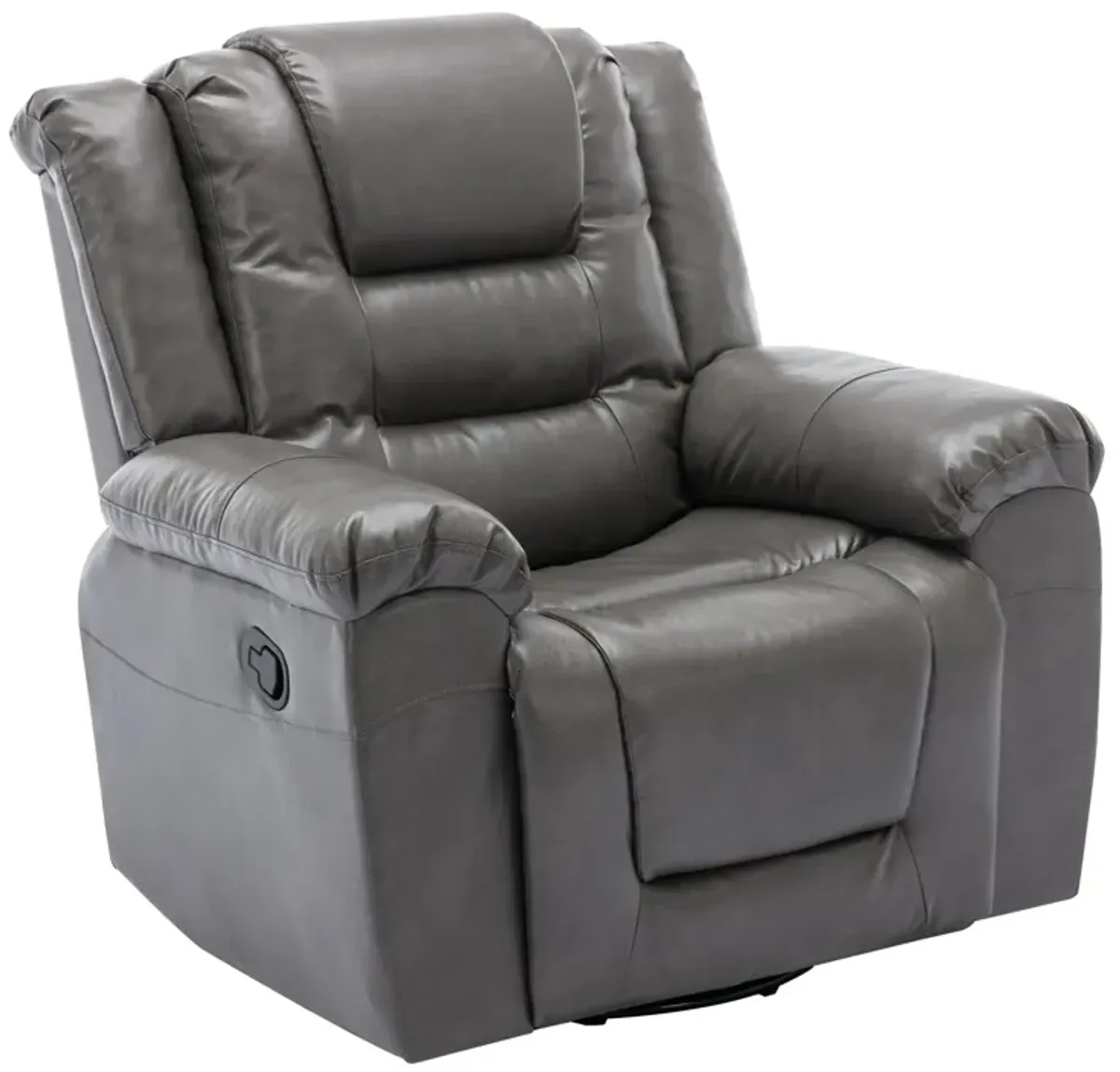 360° Swivel And Rocking Home Theater Recliner Manual Recliner Chair With Wide Armrest For Living Room