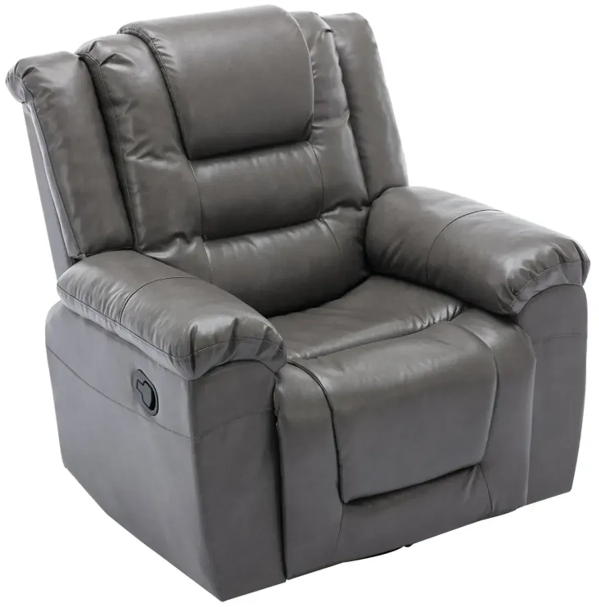 360° Swivel And Rocking Home Theater Recliner Manual Recliner Chair With Wide Armrest For Living Room