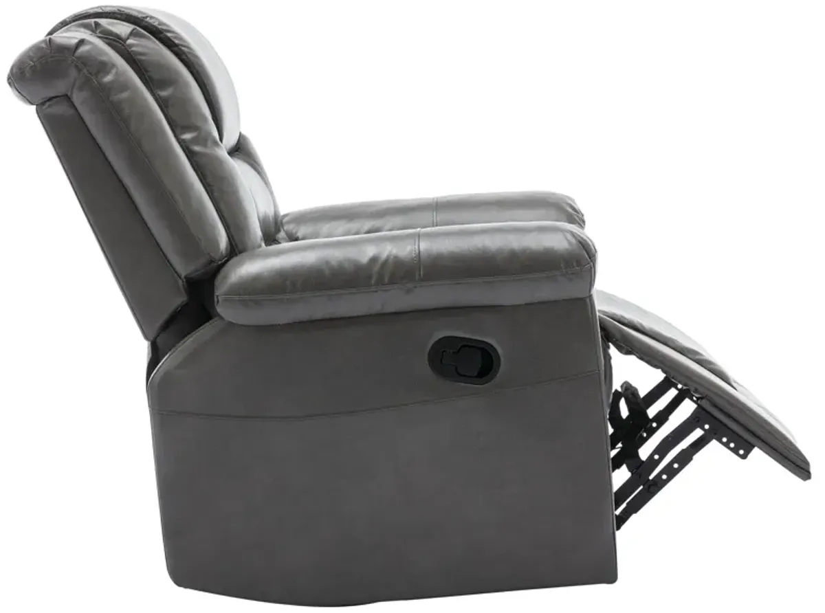 360° Swivel And Rocking Home Theater Recliner Manual Recliner Chair With Wide Armrest For Living Room