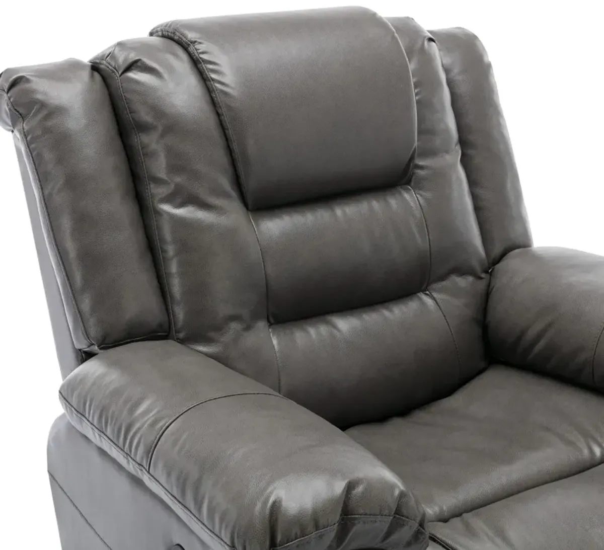 360° Swivel And Rocking Home Theater Recliner Manual Recliner Chair With Wide Armrest For Living Room