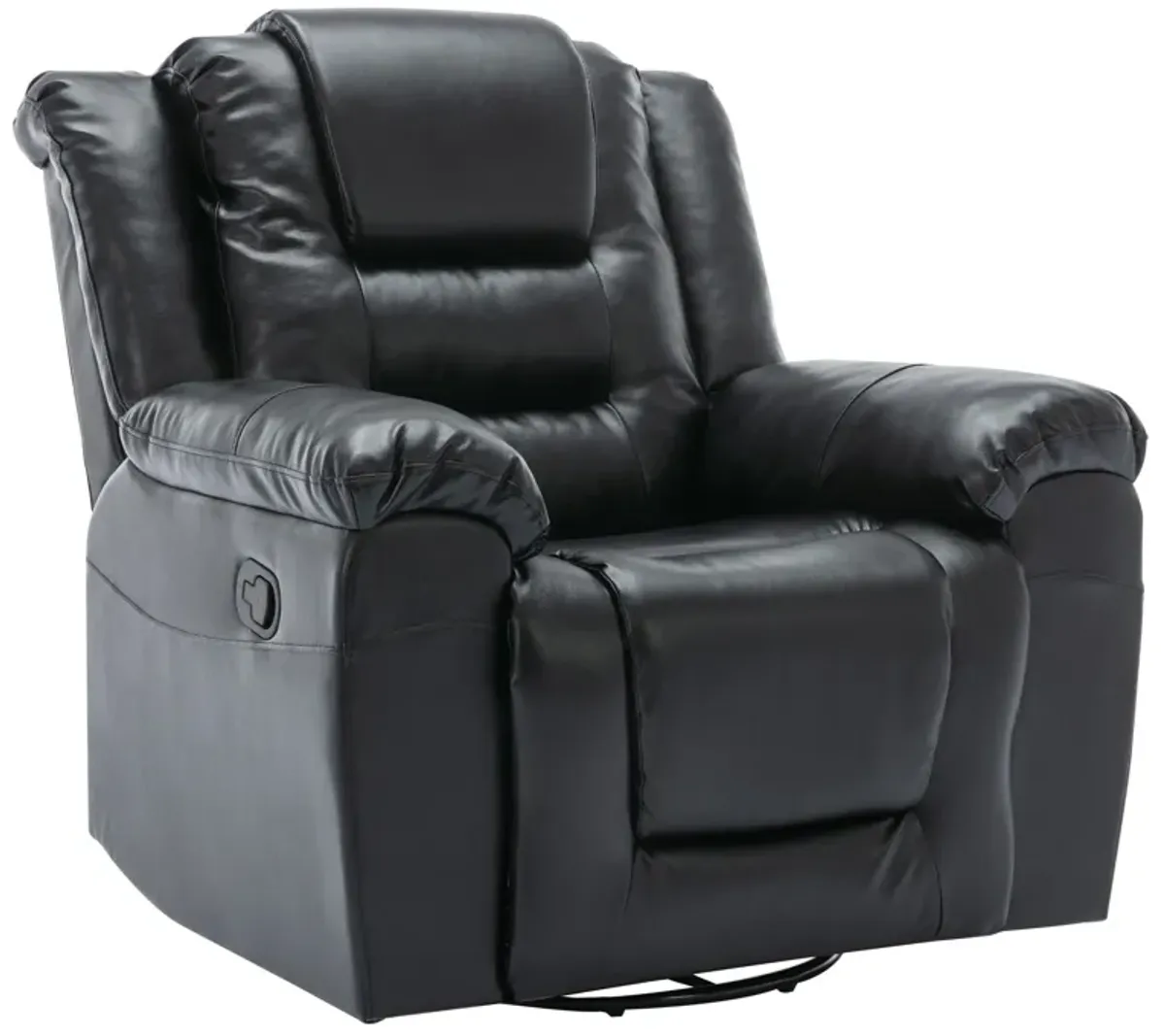 360° Swivel And Rocking Home Theater Recliner Manual Recliner Chair With Wide Armrest For Living Room