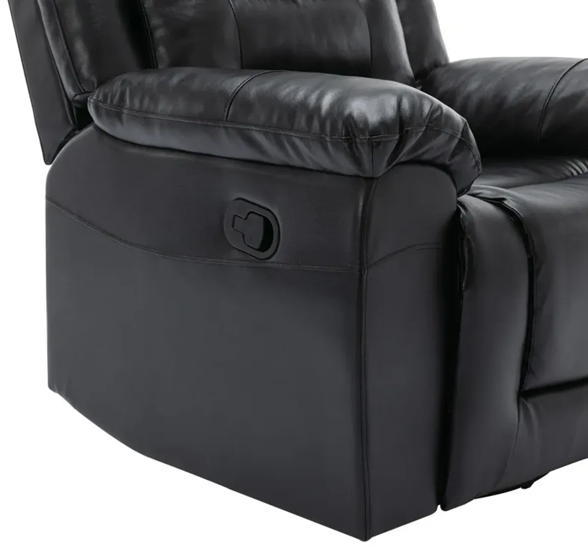 360° Swivel And Rocking Home Theater Recliner Manual Recliner Chair With Wide Armrest For Living Room