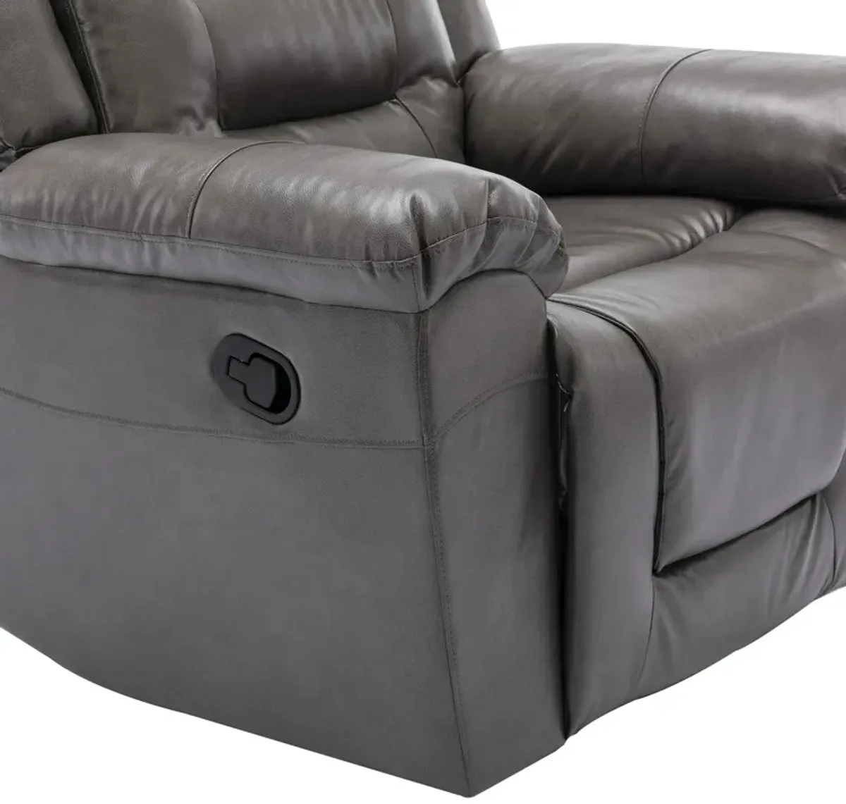 360° Swivel And Rocking Home Theater Recliner Manual Recliner Chair With Wide Armrest For Living Room