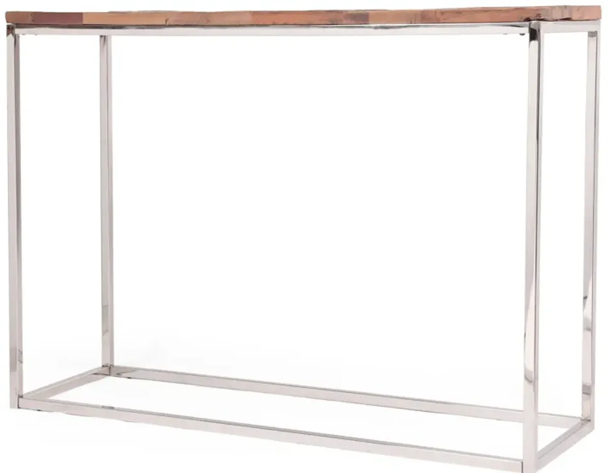 Console Table - Brown / Silver