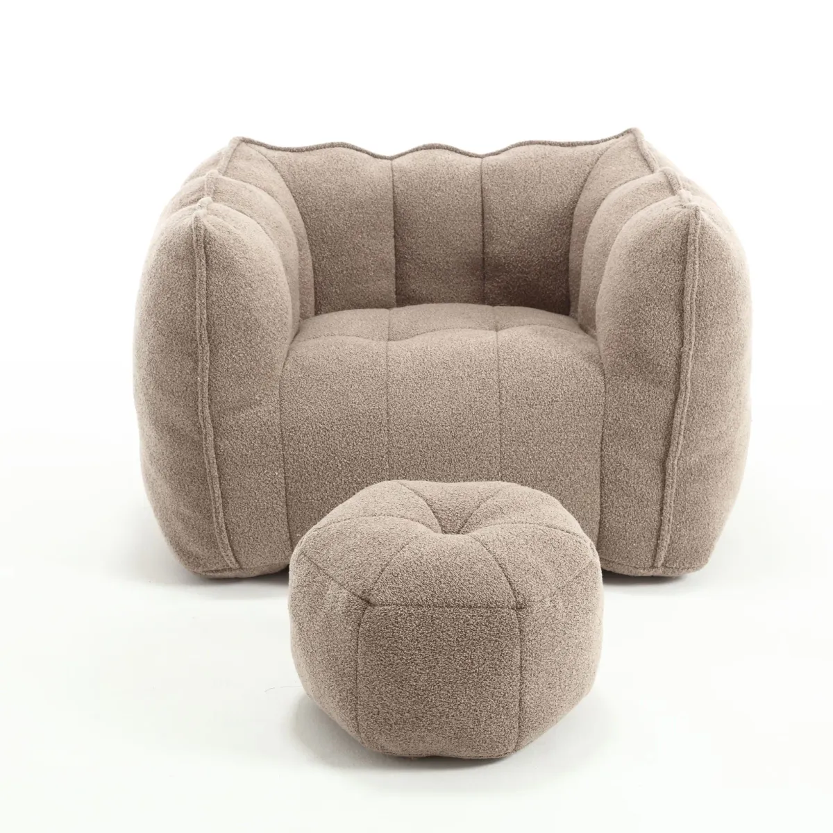 Soft Bean Bag Chair With High Resilient Foam (Chips)