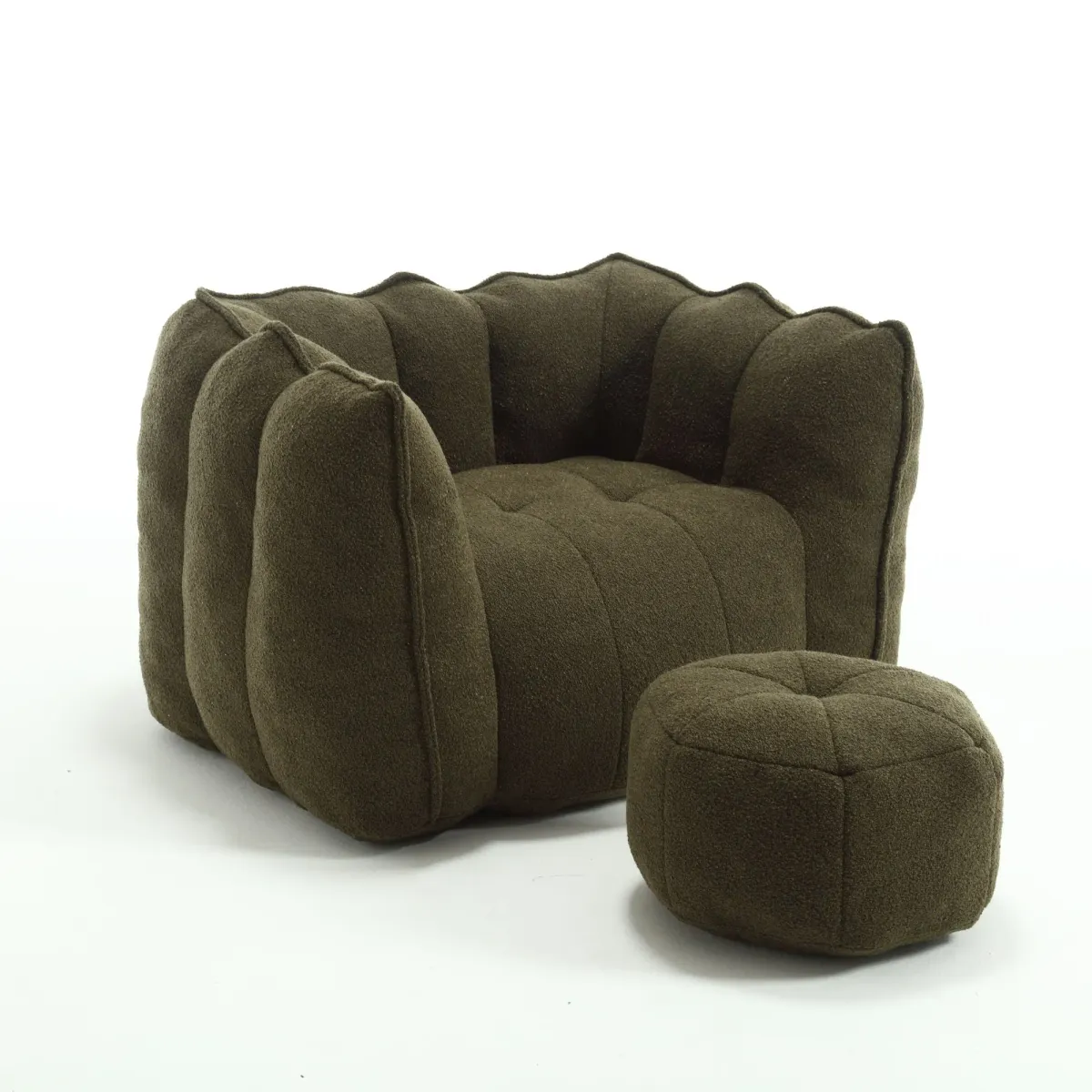 Soft Bean Bag Chair With High Resilient Foam (Chips)