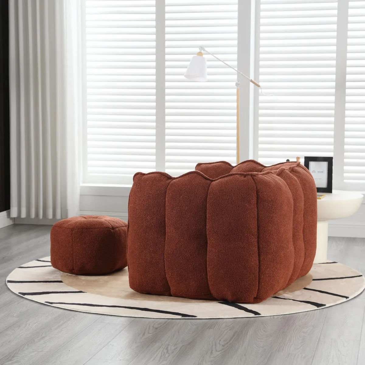 Soft Bean Bag Chair With High Resilient Foam (Chips)