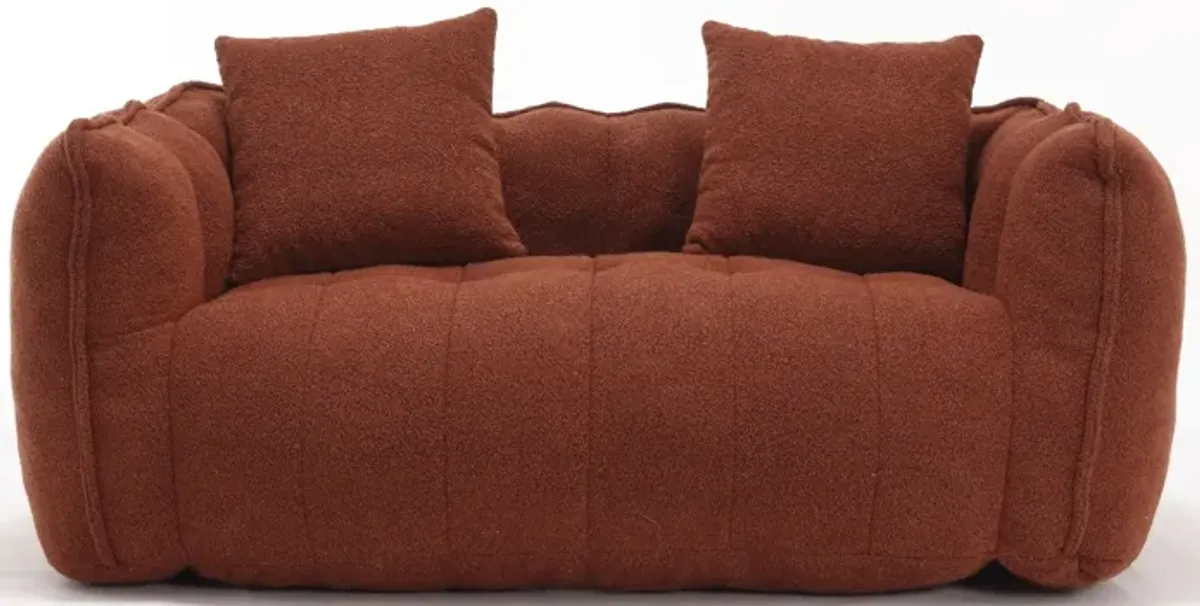 Soft Beanbag Chair With High Resilience Foam Core For Two People