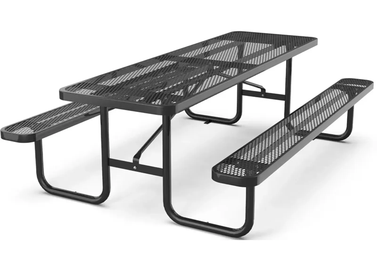 Expanded Metal Rectangular Picnic Table