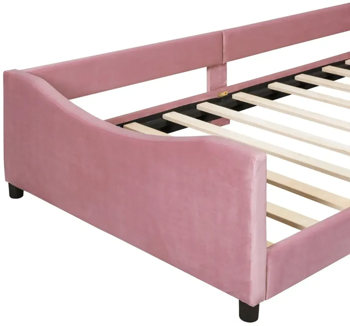 Upholstered Daybed With Rabbit Ear Shaped Headboard