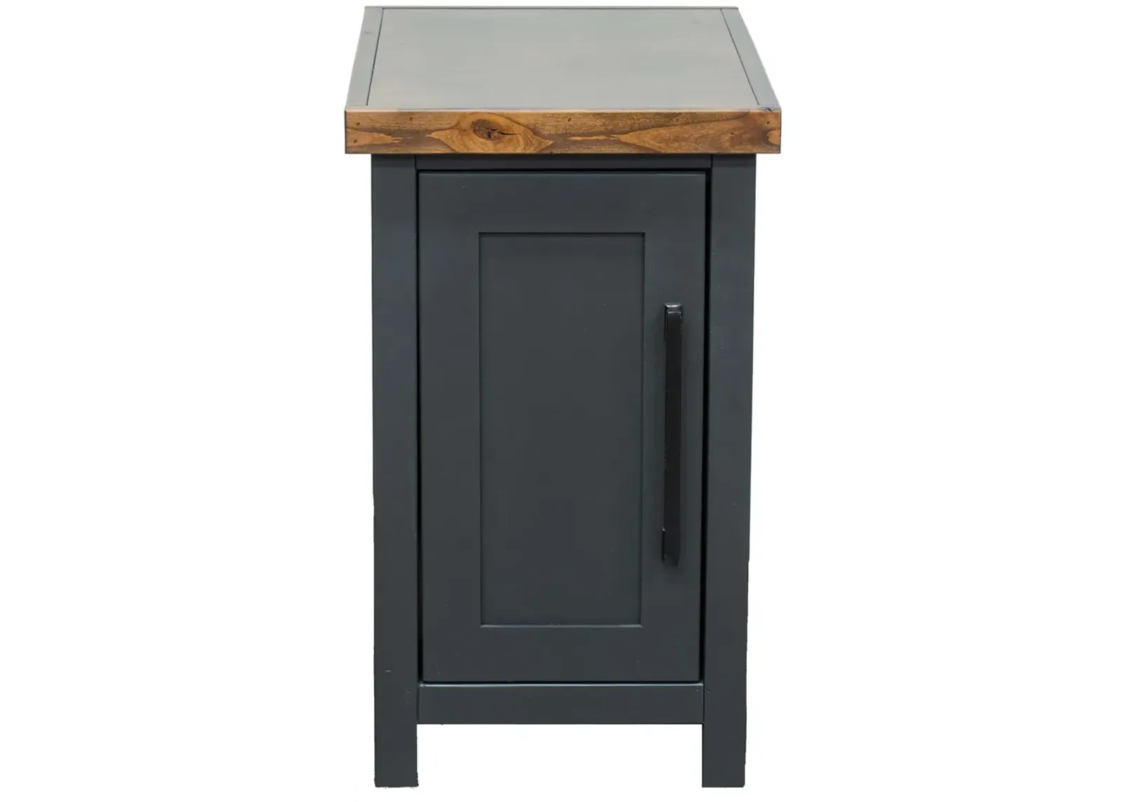 Essex - Chairside Table - Black, Whiskey